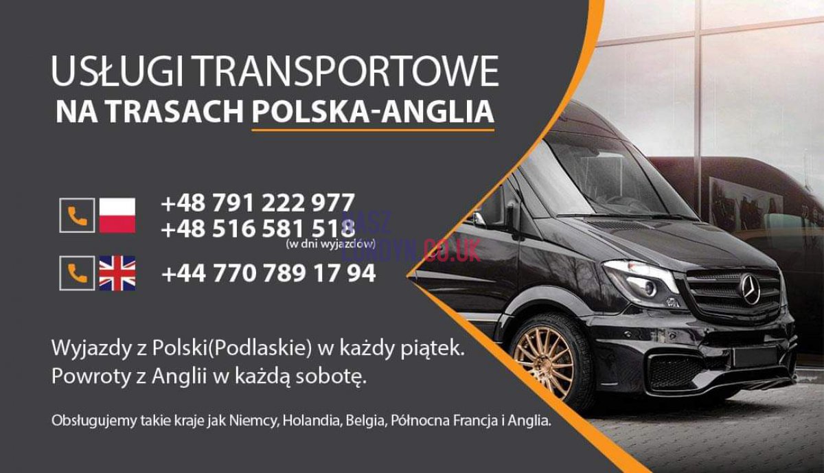 Usługi transportowe-Polska -Anglia