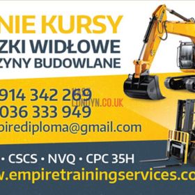 Tanie Kursy i Szkolenia na maszyny budowlane po Polsku!