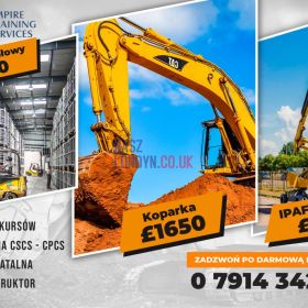 Kursy na maszyny budowlane po Polsku! wszystkie akredytacje!