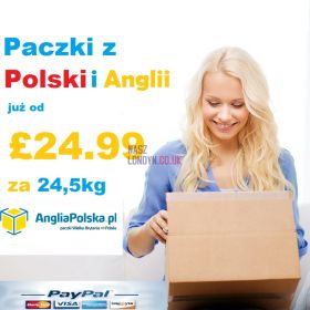 Paczki do Polski £24.99 za 24,5kg