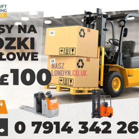 Kursy na wszystkie wózki widłowe od £100,-